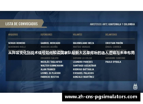 从阵容变化到战术信号如何解读国家队最新大名单背后的选人逻辑与未来布局